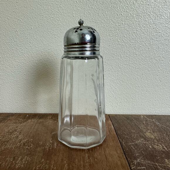 Wood Brothers England Clear Glass Jar Liberty Eagle SINGLE salt pepper‎ shaker - Picture 5 of 11